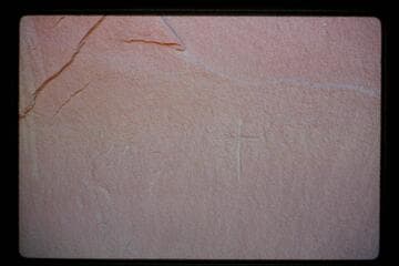 Cross inscription; Halls Crossing; left bank