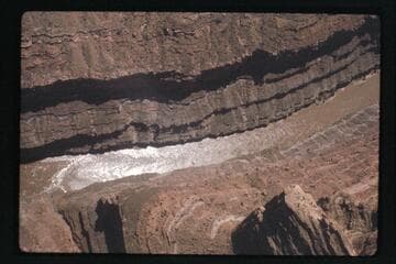 Mouth of Cove Canyon at lower left, Mile 186.2