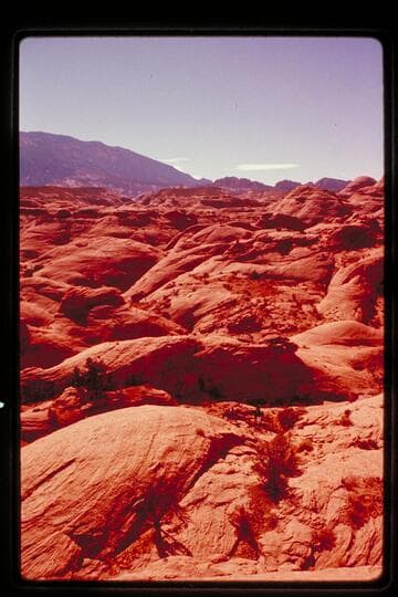 Navajo Mountain, Surprise Valley from west of Nasja Creek