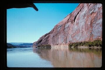 Cliff at right bank below Camp Stone