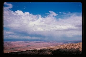 Storm east of Glen Canyon--down Hall Creek from Waterpocket Fold