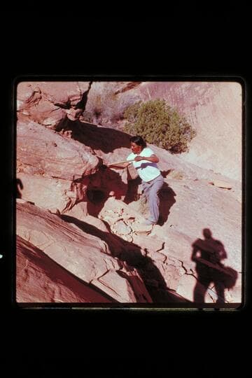 Buck Whitehat builds trail out of Nasja Creek