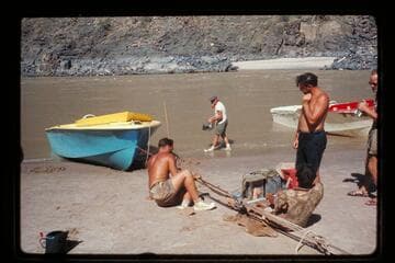 Drydocking "Wee Yellow"; Dubendorff Rapids