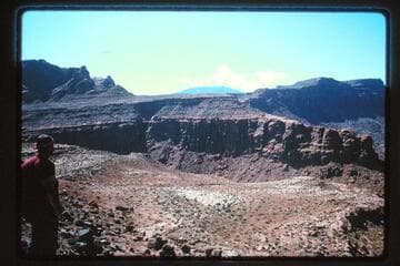 Across San Juan River from above mouth of Wilson Canyon, Navajo Mountain