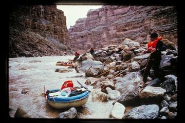 Line at Dark Canyon rapids