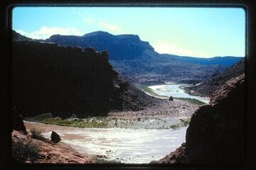 Down San Juan River from above mouth of Wilson Canyon