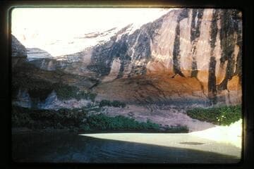 Plunge pool in tributary; right bank Halls Creek below Baker's Ranch (Spring)