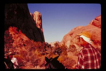On right bank trail approach drop into Surprise Valley