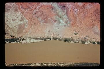 Lees Ferry, fort, trucks, Disney boats; Marston-Disney cruise