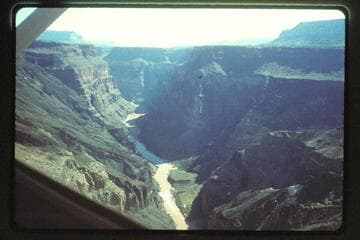 Up to Vulcan Rapid from plane below rim