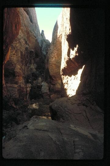 Down the fault into 73