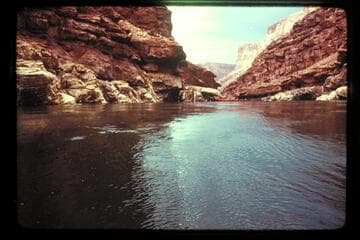 Above rapids, Sheerwall, 14.5, looking upstream