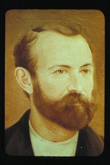 [Painted portrait of man]