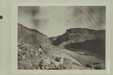 Badger Creek Rapid from below on the right bank