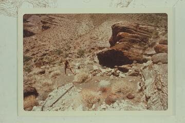 Two story "Houserock" at the Bass Mine in Hakatai Canyon