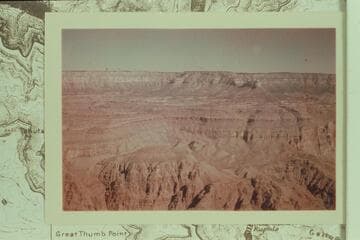 Across the Grand Canyon to mesa between Thunder River and Deer Creek.  The Thunder River Trail crosses the mesa