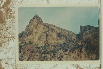 Redwall route out of Flint Creek at left margin