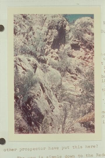 The climbing problem in the Redwall in west arm of Tuna Creek