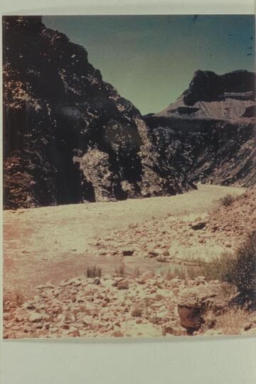 Downriver from right bank showing the mouth of Crystal Creek