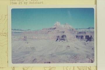 Zoroaster and Brahma Temples from north of Pattie Butte