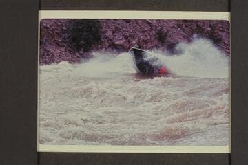 The "Triangle" heading into Vulcan Rapid with Jim Bechtel driving and Bob Valentine riding