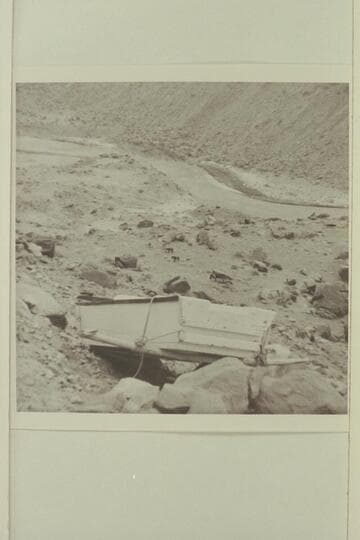 The San Juan punt THLO BE NAH near the San Juan River at Trail Canyon where the Navajos intend to use it for crossing to Wilson Canyon