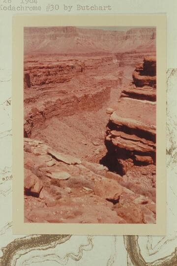 Up into gorge at Mile 184 1/2 from above the Supai Formation