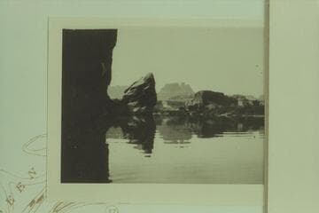 The Tooth.  A block of The White Rim dropped into Green River opposite Townsite or Anderson Bottom and marking the beginning of Stillwater Canyon.  Mile 30