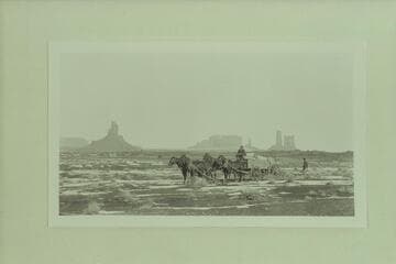 Outfit hired at Bluff to transport the survey crew and equipment to Oljeta.  Marks was chief of party.  Man at right is Twitty.  Monumental Valley