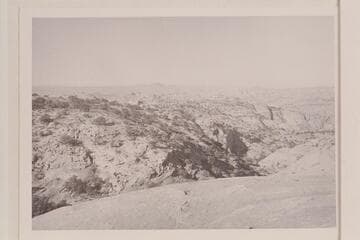 Southwest across Navajo Canyon from a point near Bahe House.  Upper end of Little Finger Canyon