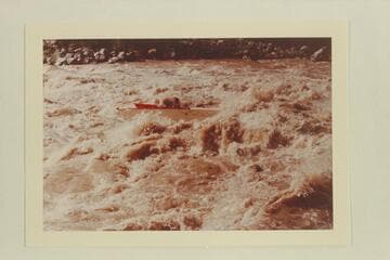 The "Wee Red" in Vulcan Rapid.  Jon tried to go up the rapid