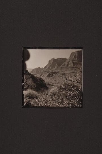 Side canyons at Granite Park.  Fault line