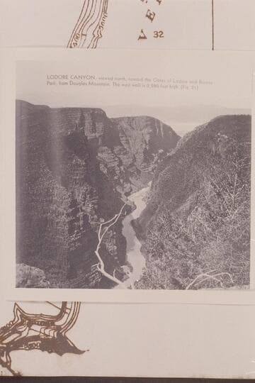 Up Canyon of Lodore toward Gate of Lodore from Douglas Mountain