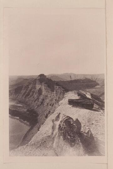 "Views on the Green River," Canon of Desolation Series:  Point of Rocks (In Sumner's Amphitheatre).  Mile 84-86.5