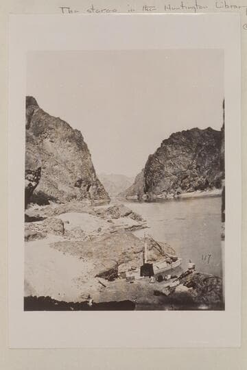 Wheeler Expedition boat; probably Snug Harbor in Black Canyon