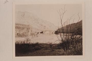 Downriver view from the bench on the right bank just above the mouth of Spring Canyon