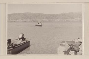 The "Rattlesnake" being balky at end of run.  Lake Mead; left bank; between Pierces Ferry and Gods Pocket