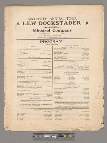 Popular song libretto of Lew Dockstader and his great minstrel company