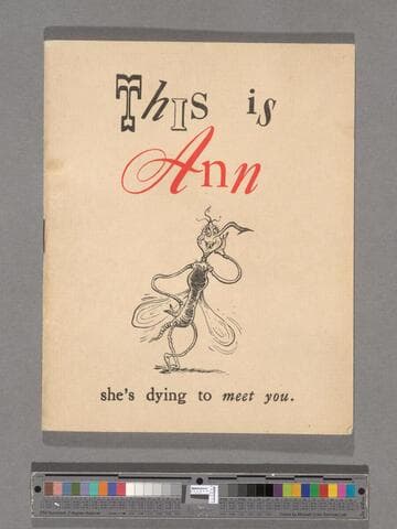 This is Ann : she's dying to meet you
