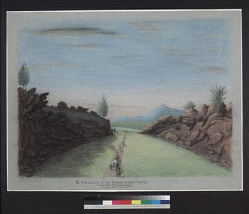 Entrance to the Sweet-water Valley near the Devil's Gate