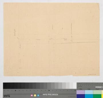 Los Angeles : preliminary sketch map with Washington and Adams Streets shown; bearings, distances