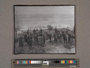 Lugo family papers, box 8, folder 5, Photographs -- Lugo family photograph (some on horses) between 1890 and 1910