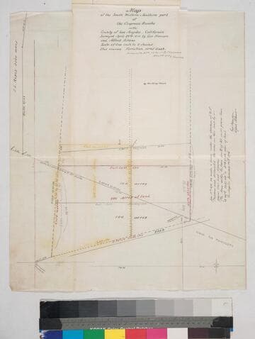 Map of the South Western & Southern part of the Chapman Rancho
