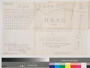 Road from Wilmington to Anaheim