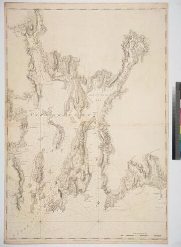 [Chart of Narraganset Bay from Newport to Providence]
