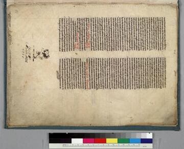 Fragment from Petrus Comestor's Historia scholastica : [manuscript]