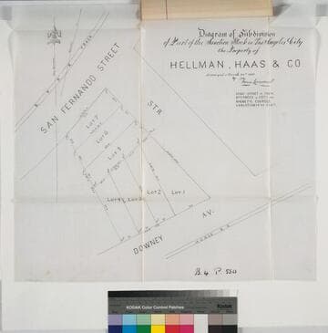 [Carbajal, Martha R de (Carbajal Tract)] Diagram of Subdivision of Part of the Junction Block