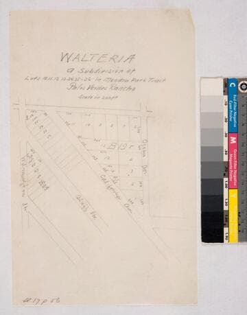 Walteria: a Subdivision of Lots 10, 11, 12, 13, 34, 35 & 36 in Meadow Park Tract