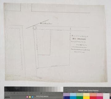 Plat of Lot in the city of Los Angeles