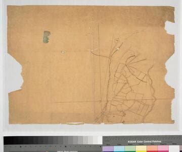 Plan de la Ciudad de Los Angeles : tracing of the large parcels to the east of Main Street